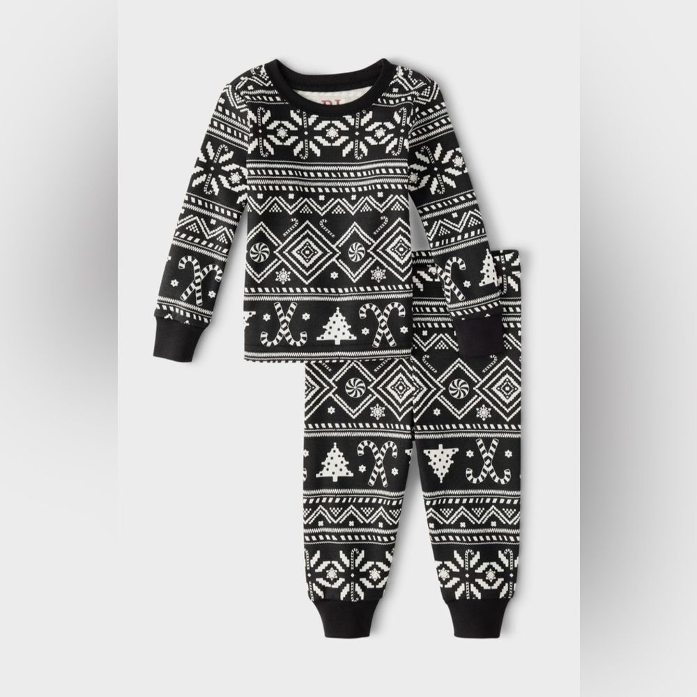 PJ Place Black and White Kids Pajama Set - Picture 9 of 9
